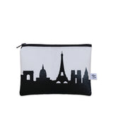 Paris France Skyline Vegan Leather Mini Wallet
