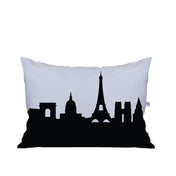 Paris France Skyline Lumbar Pillow