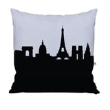 Paris France Skyline Large Throw Pillow