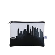Pittsburgh PA Skyline Vegan Leather Mini Wallet