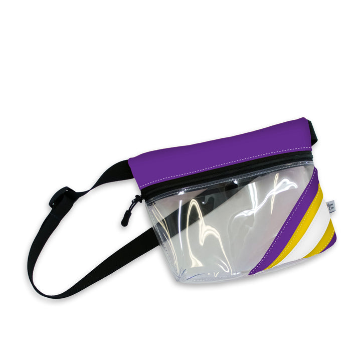 Minnesota Vikings Clear Stripe Fanny Pack - NFL Approved