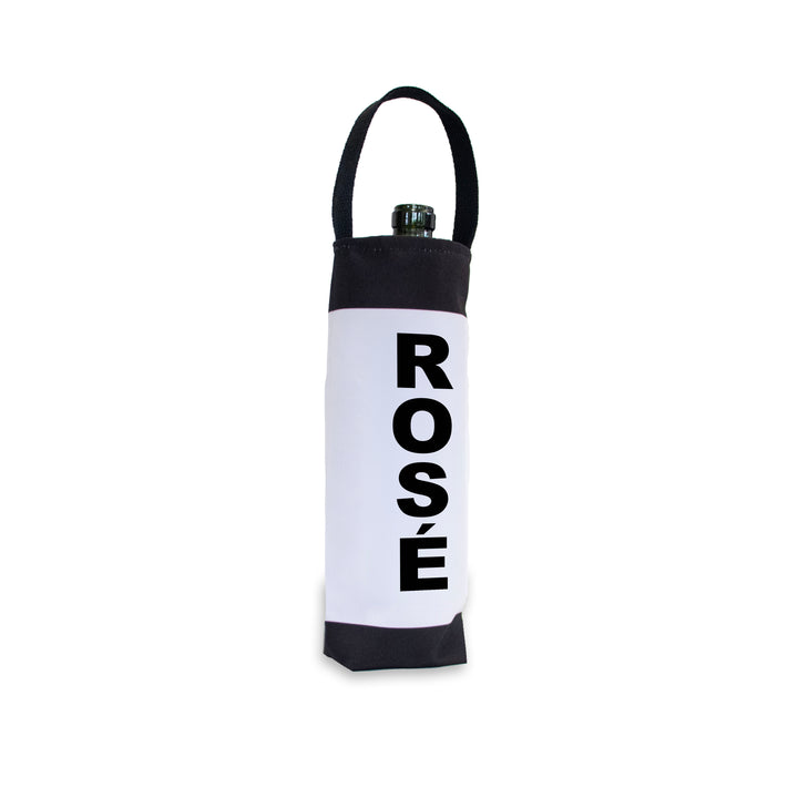 ROSÉ Block Letter Canvas Wine Tote