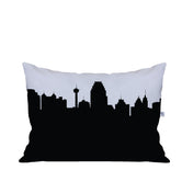 San Antonio TX Skyline Lumbar Pillow