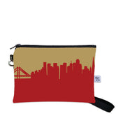 Football Stadium Skyline Game Day Wristlet