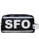 SFO (San Francisco) City Abbreviation Travel Dopp Kit Toiletry Bag