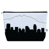 Salt Lake City UT Skyline Cosmetic Makeup Bag