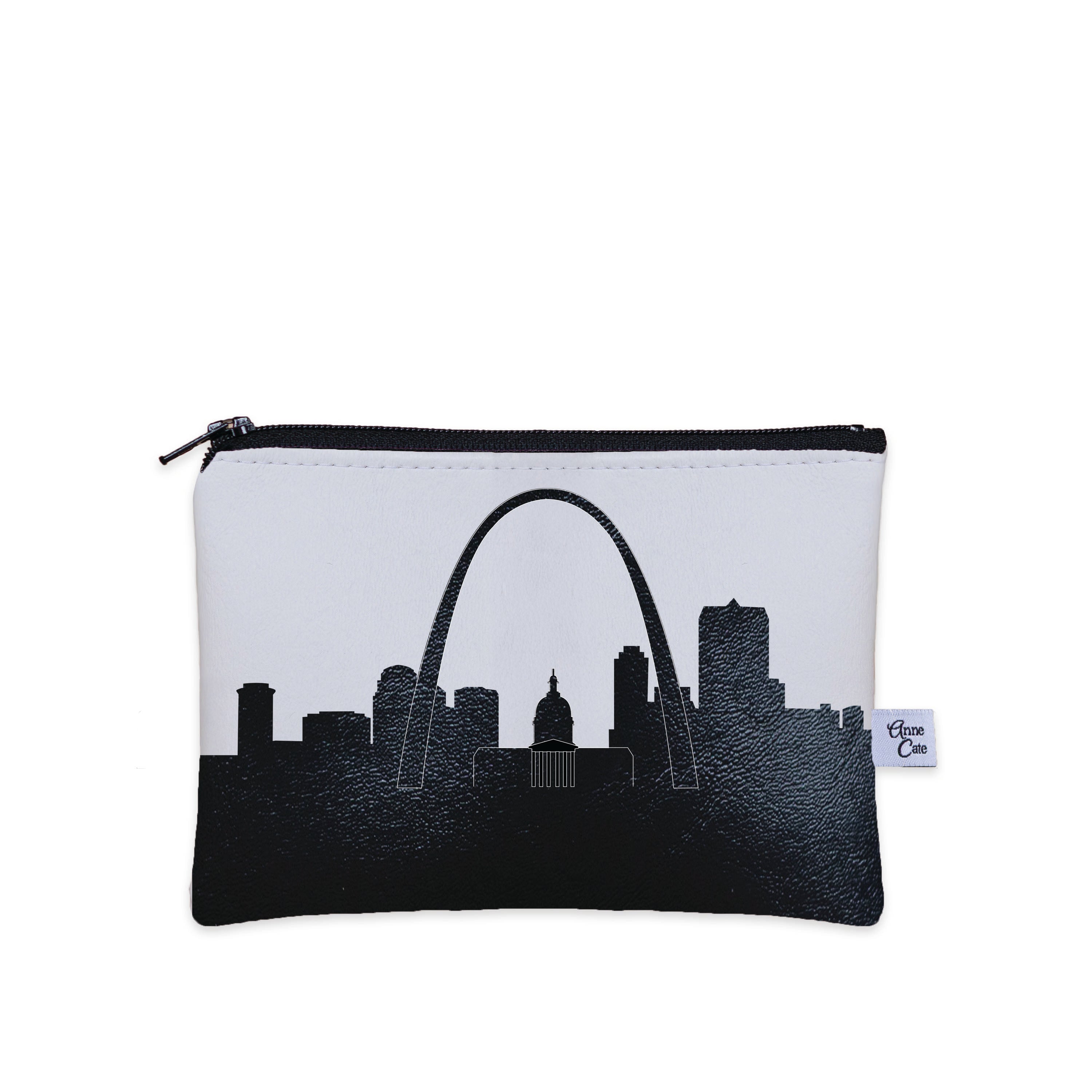 St. Louis MO Skyline Vegan Leather Mini Wallet