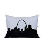 St. Louis MO Skyline Lumbar Pillow