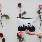 City Skyline Silhouette Canvas Travel Makeup Bag Cosmetic Case - Anne Cate - Gifts for Grads