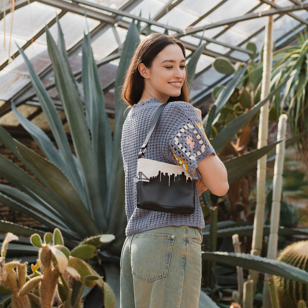 City Skyline Silhouette Handbag Shoulder Bag - Anne Cate - Gifts for Women