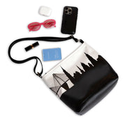 City Skyline Silhouette Crossbody Shoulder Bag - Anne Cate - Unique Gifts Under $50
