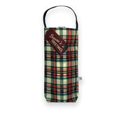 Vintage Plaid Christmas Wine Tote - Anne Cate