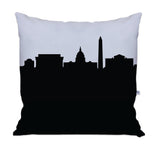 Washington D.C. Skyline Large Throw Pillow
