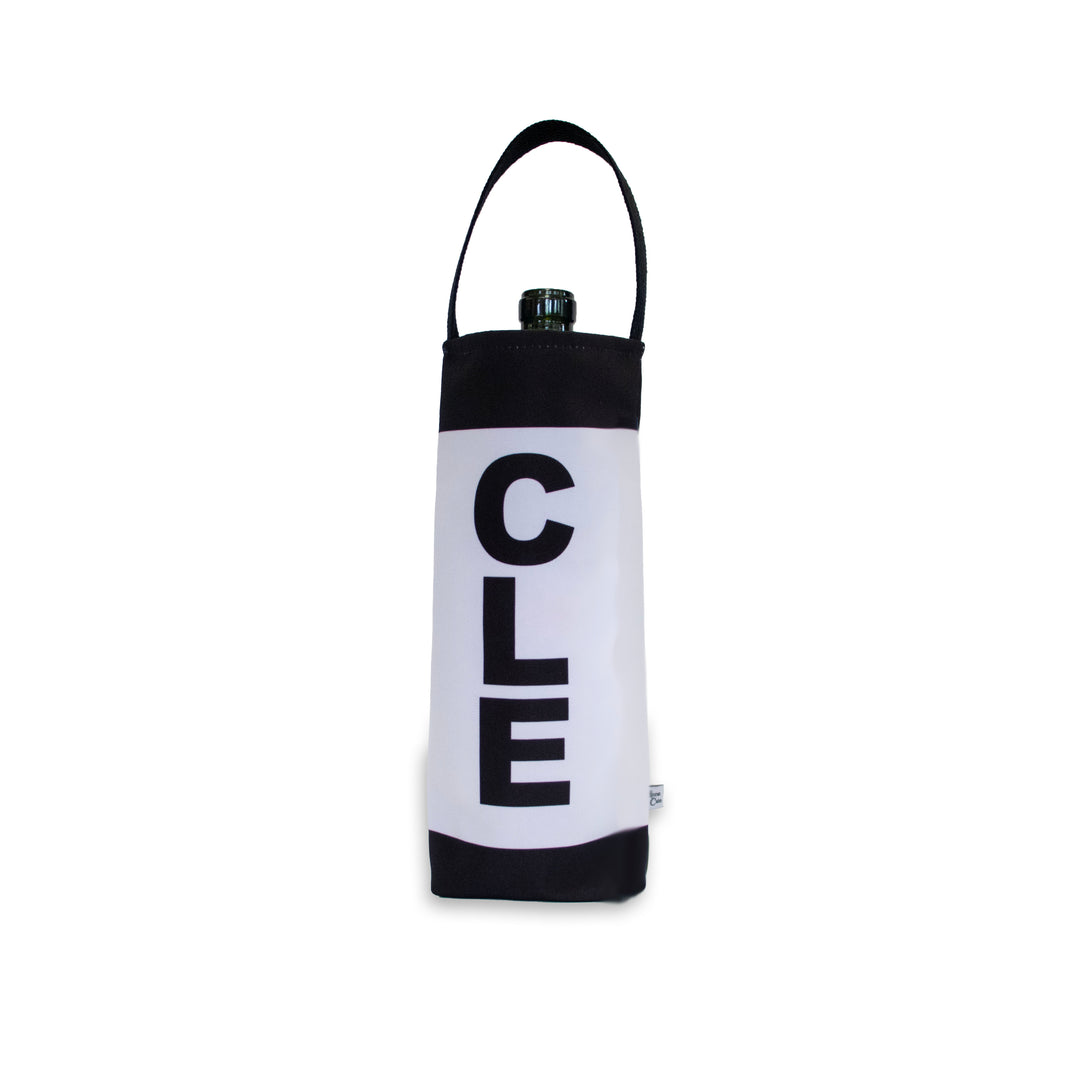 City Abbreviation Canvas Wine Tote