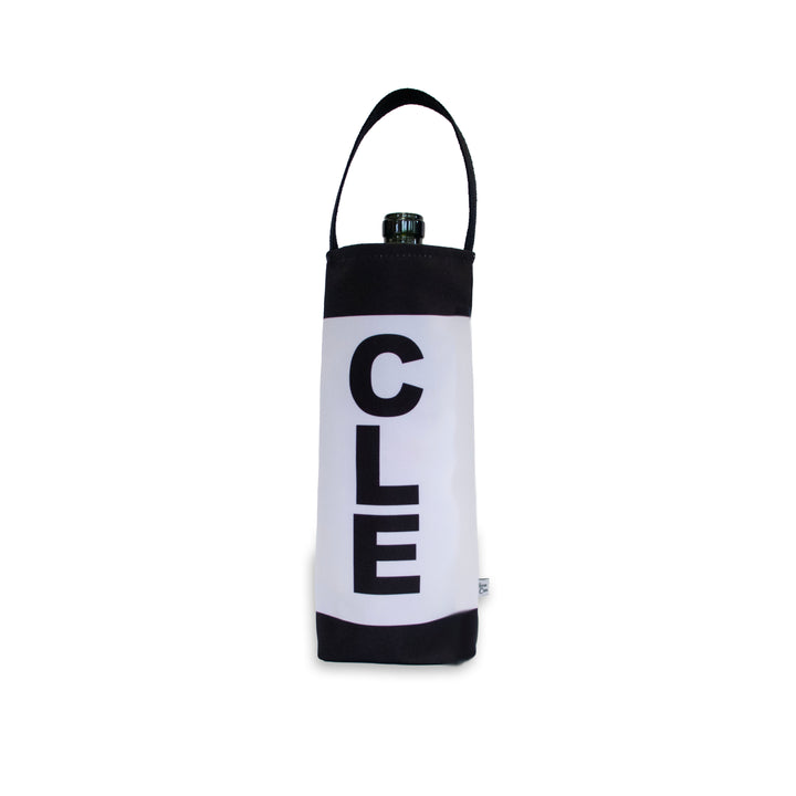 City Abbreviation Canvas Wine Tote