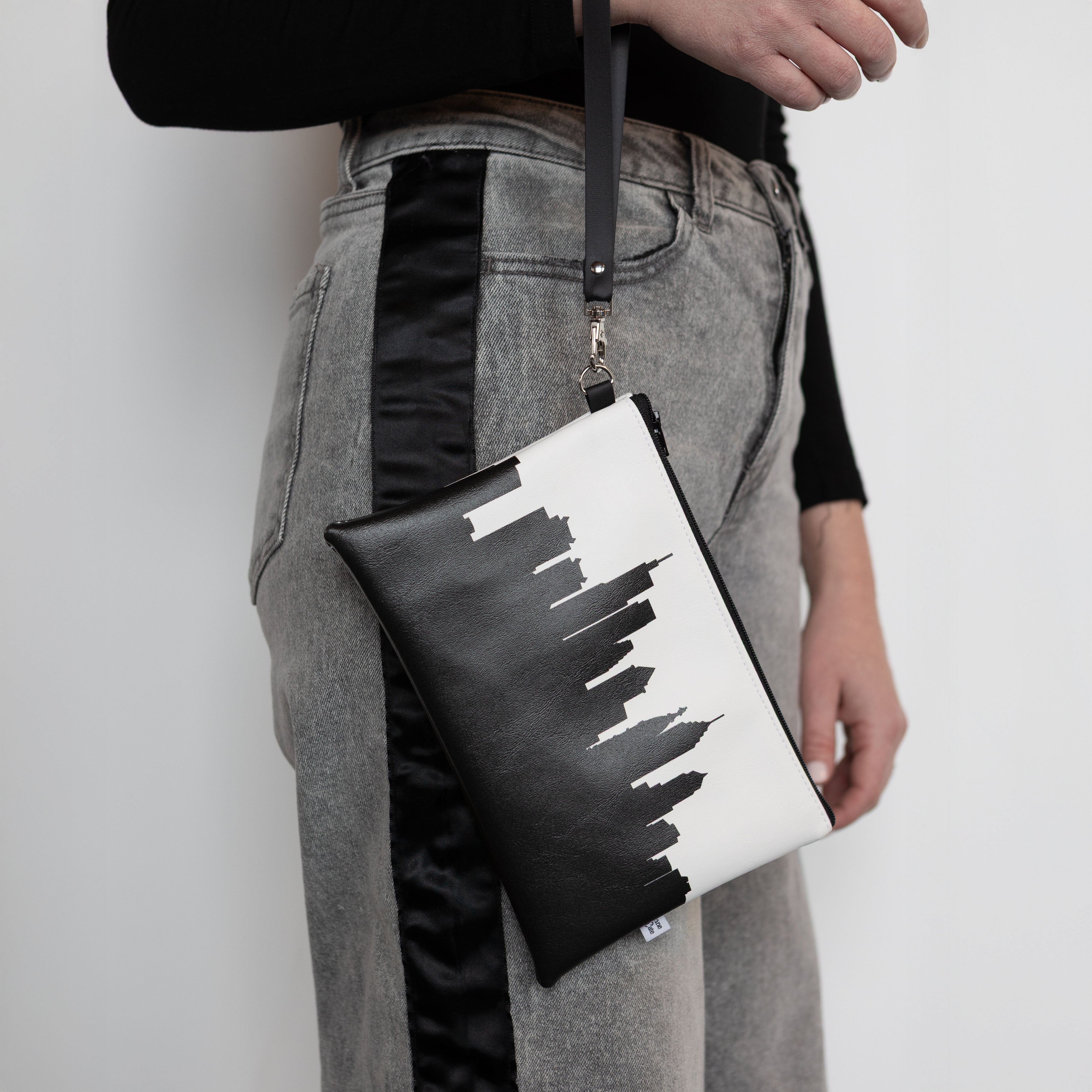 City Skyline Silhouette Wristlet Clutch Purse Handbag in your Favorite City - Anne Cate - Gifts for Her
