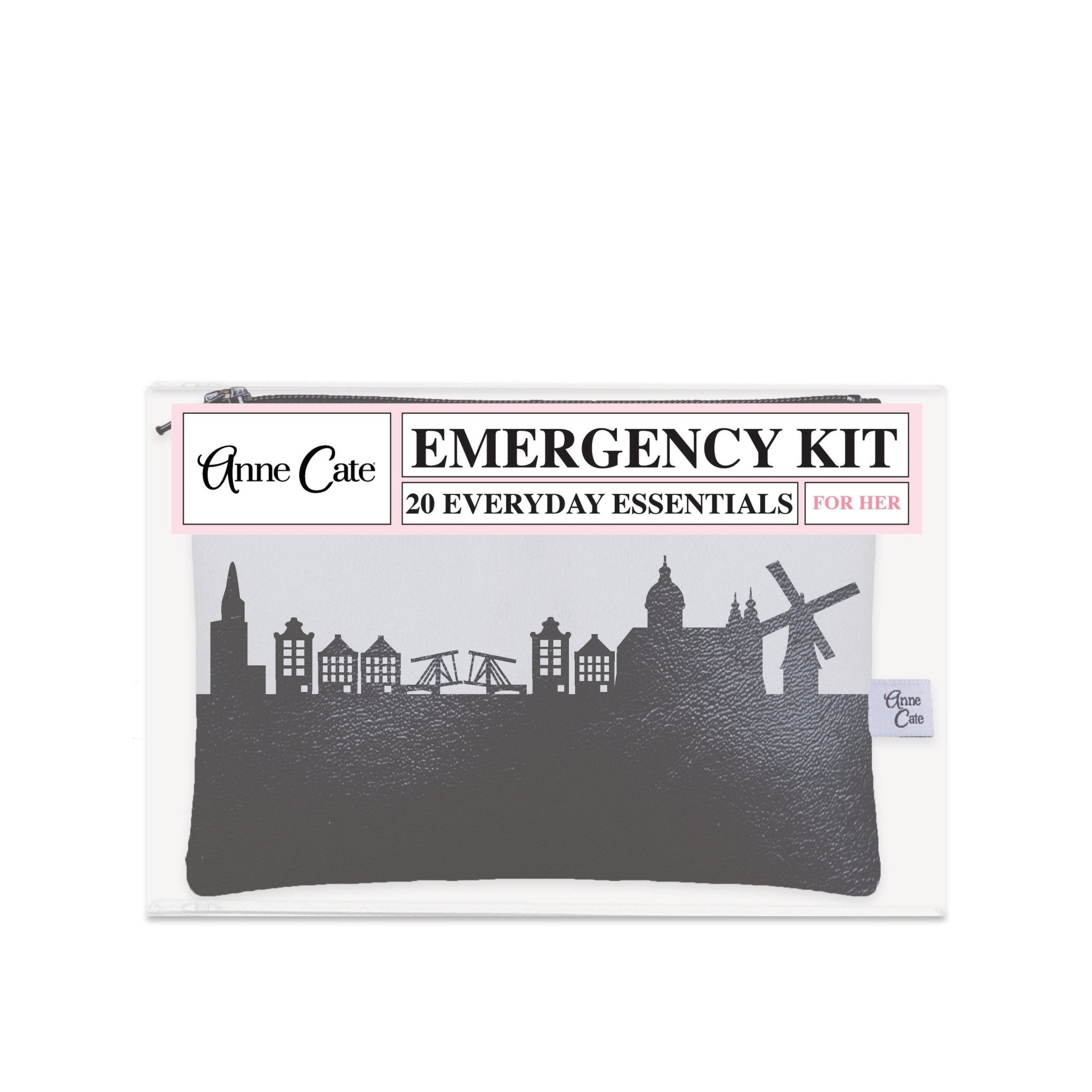 Amsterdam Netherlands Skyline Mini Wallet Emergency Kit - For Her - Anne Cate