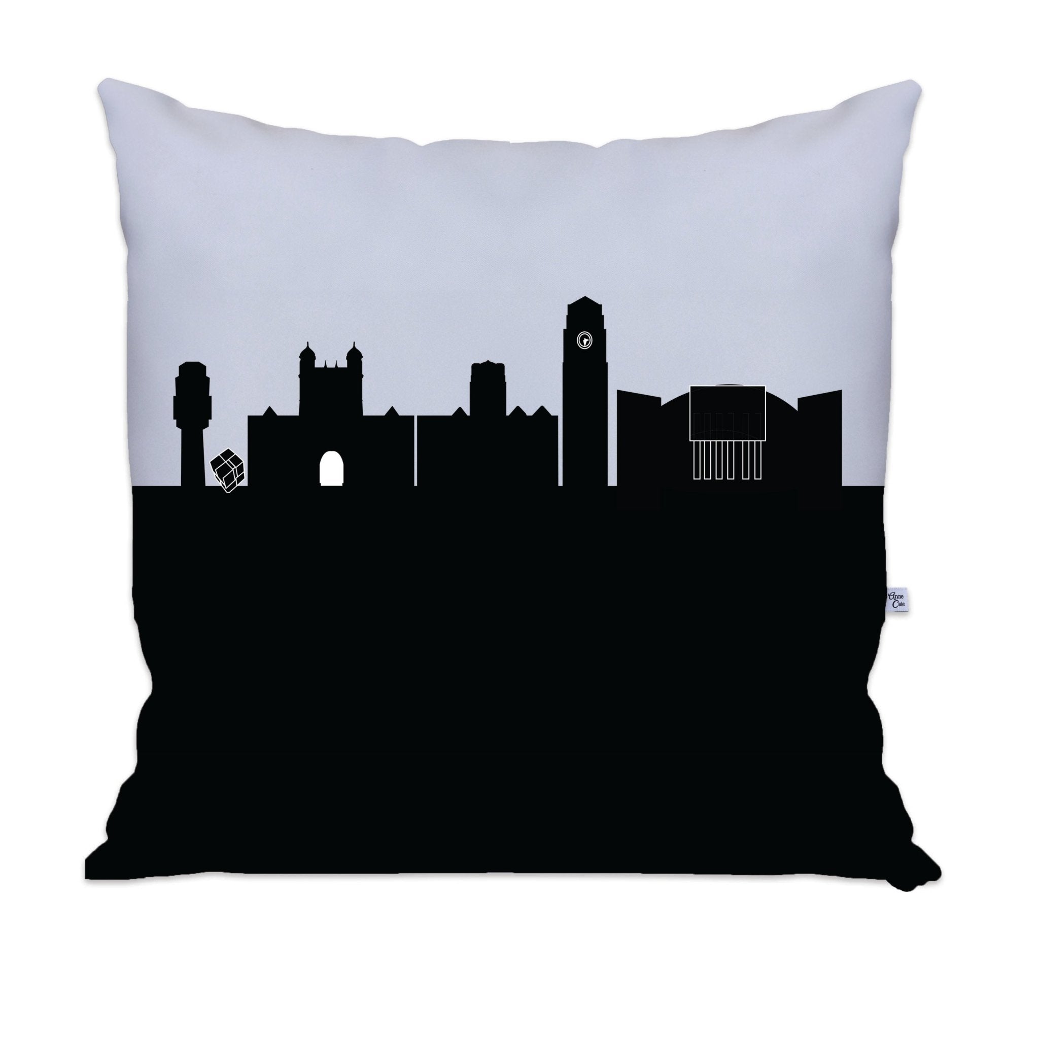 Ann Arbor MI (University of Michigan) Skyline Large Throw Pillow - Anne Cate