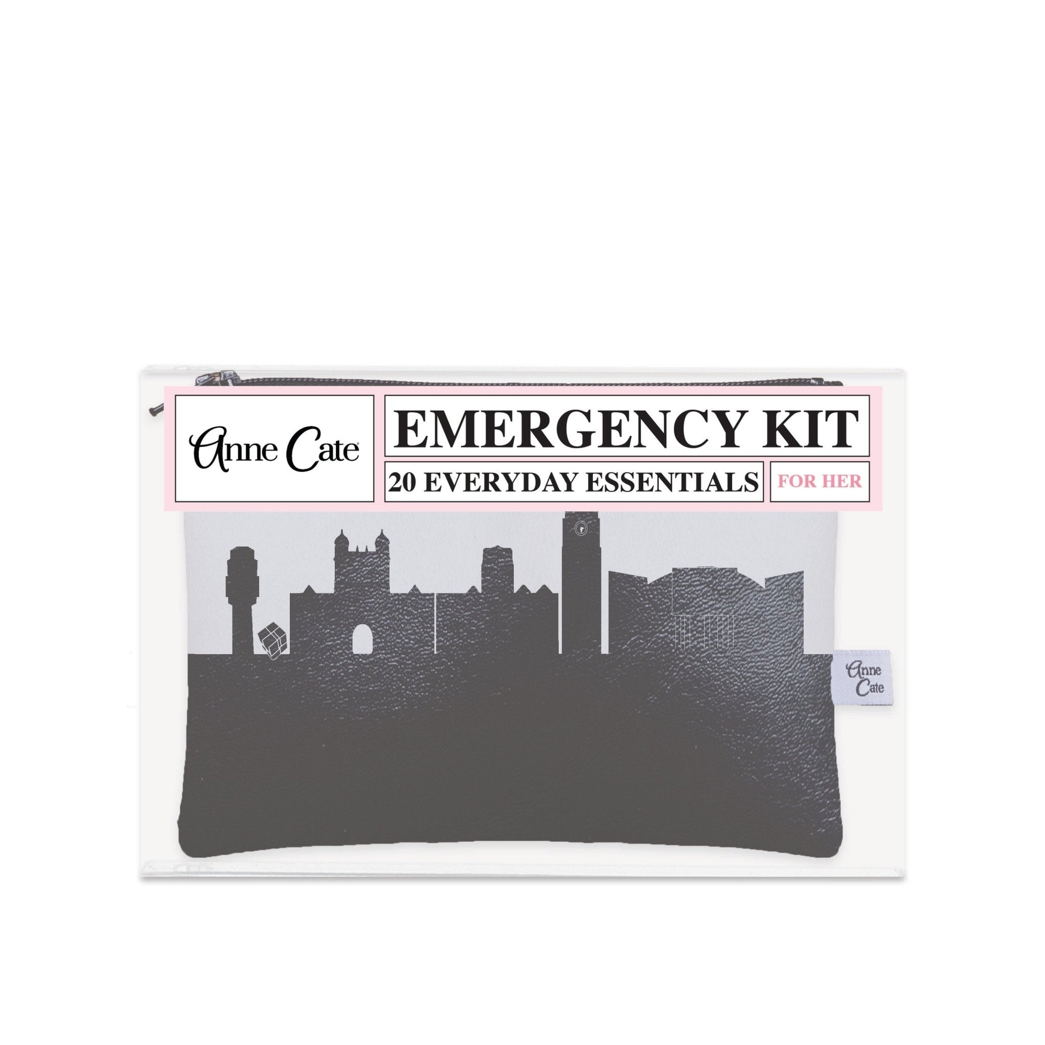Ann Arbor MI (University of Michigan) Skyline Mini Wallet Emergency Kit - For Her - Anne Cate