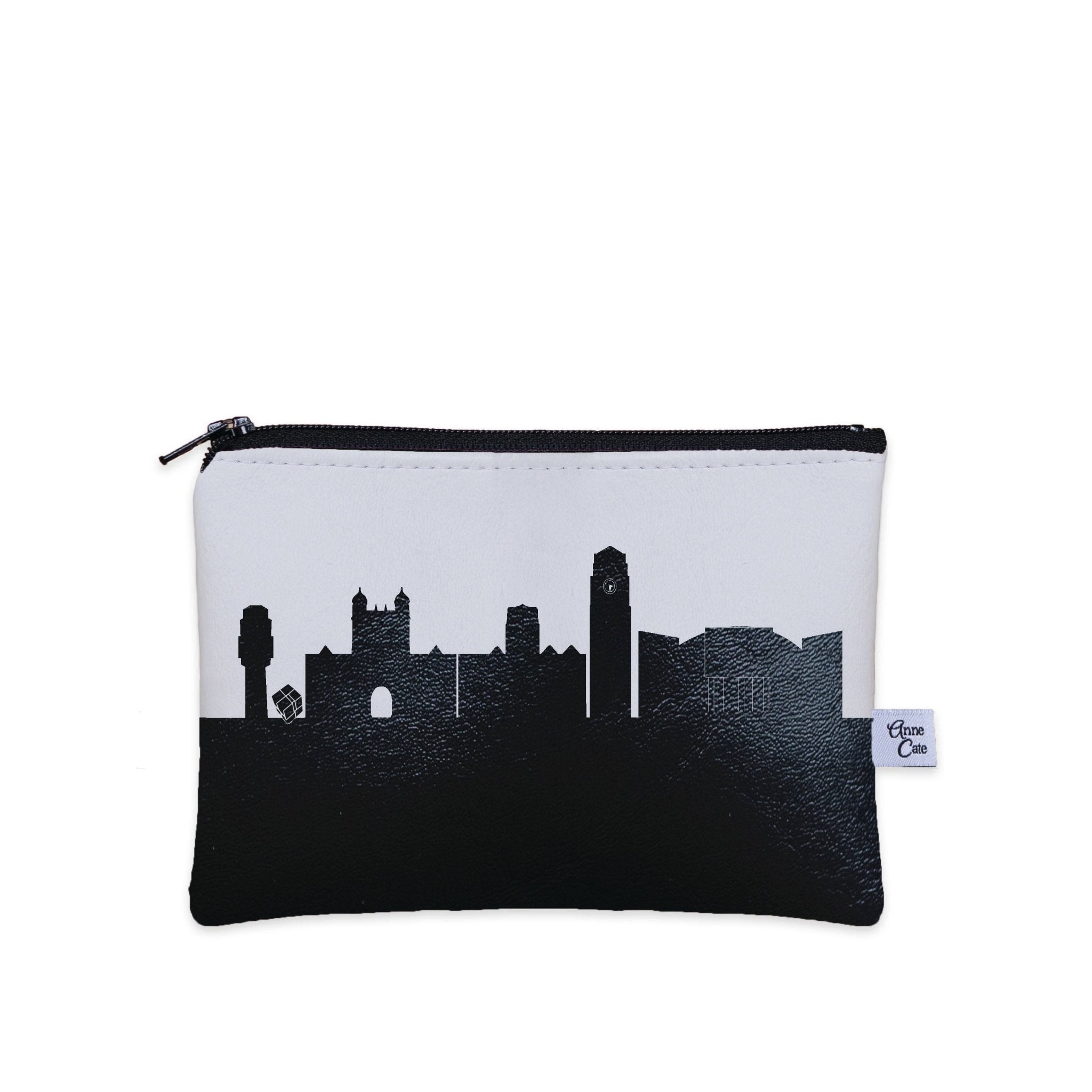 Ann Arbor MI (University of Michigan) Skyline Vegan Leather Mini Wallet - Anne Cate