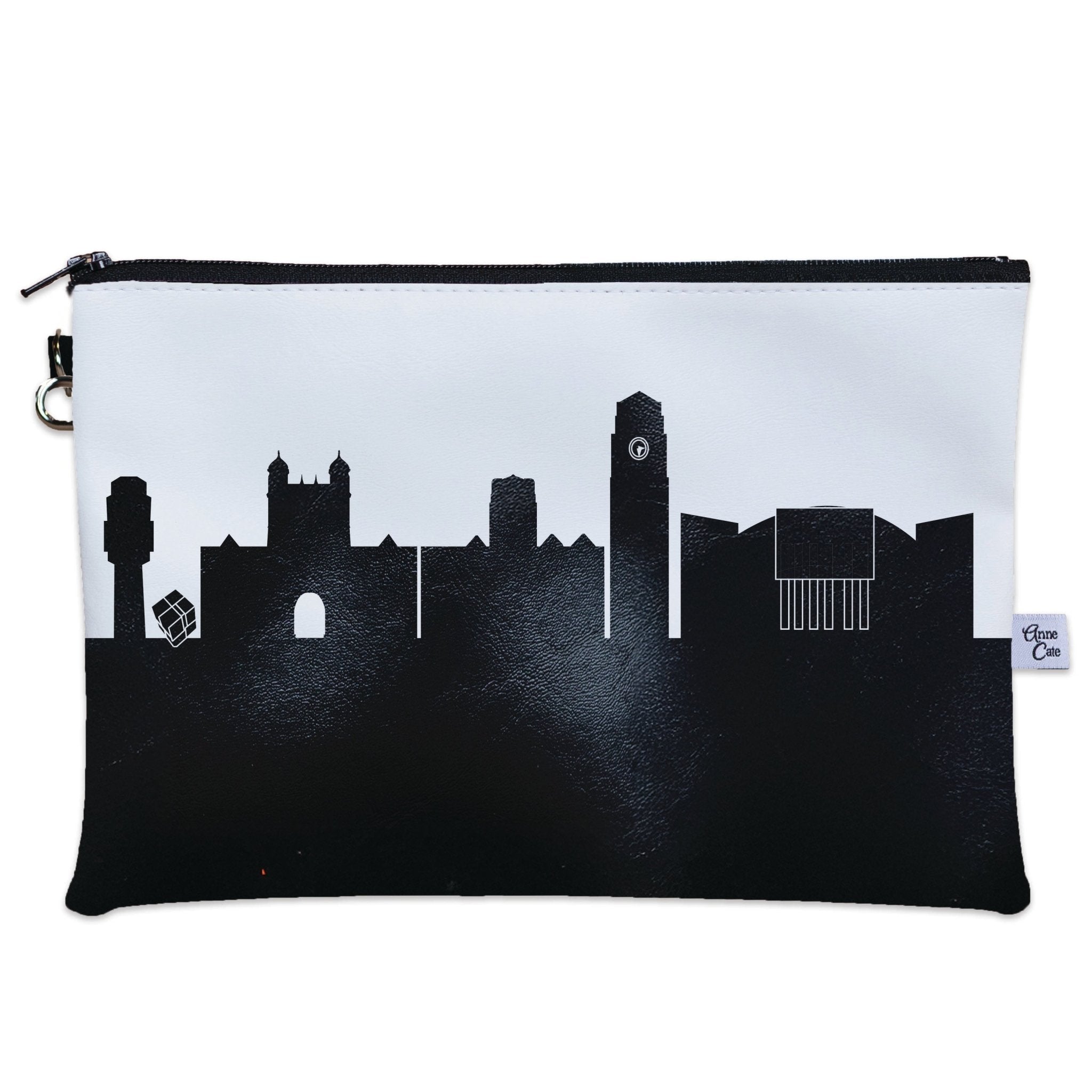 Ann Arbor MI (University of Michigan) Skyline Wristlet Clutch Purse - Anne Cate