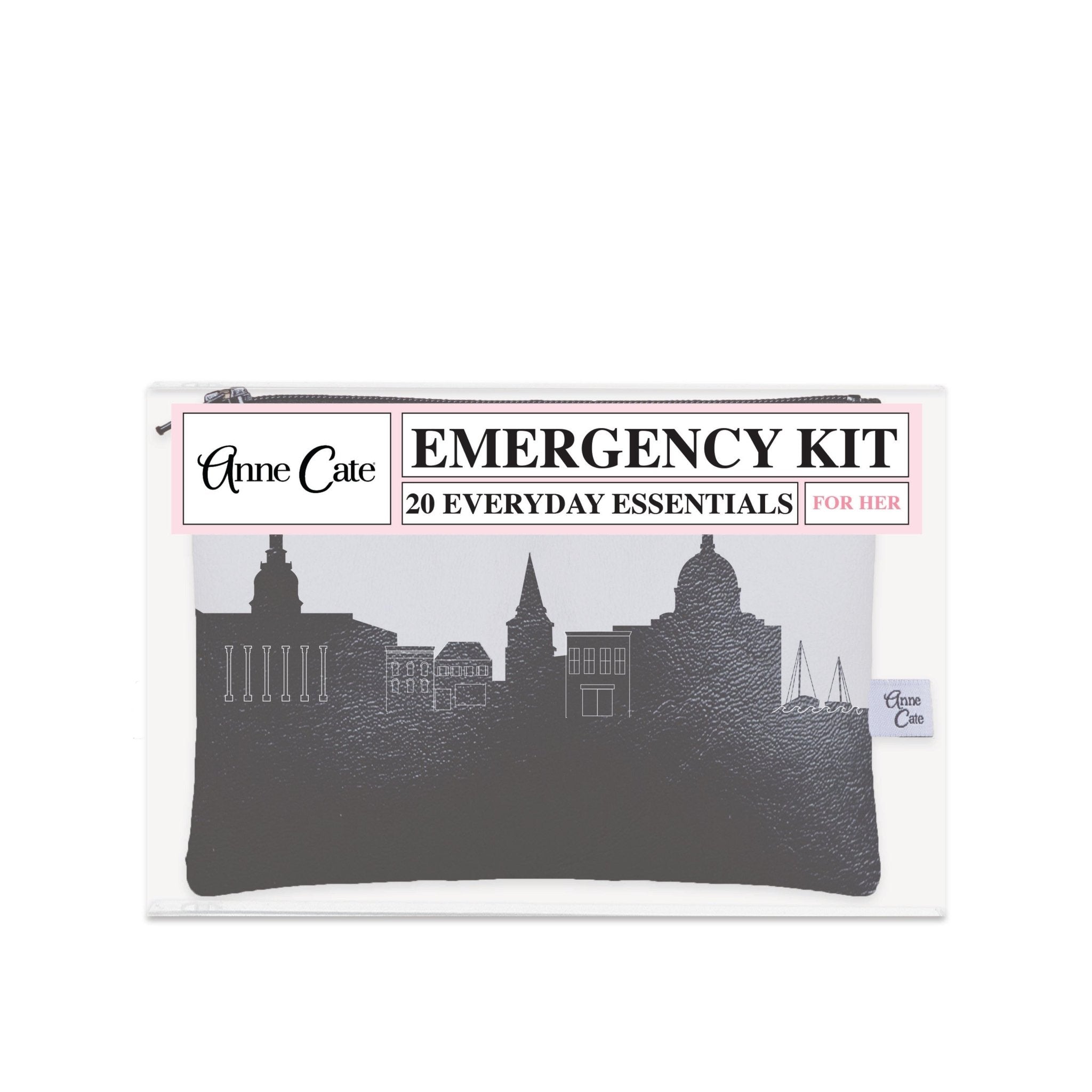 Annapolis MD (United States Naval Academy) Skyline Mini Wallet Emergency Kit - For Her - Anne Cate