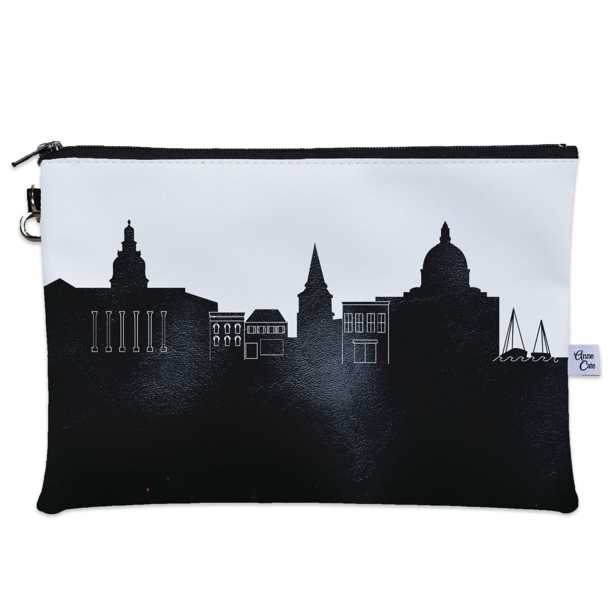 Annapolis MD (United States Naval Academy) Skyline Wristlet Clutch Purse - Anne Cate