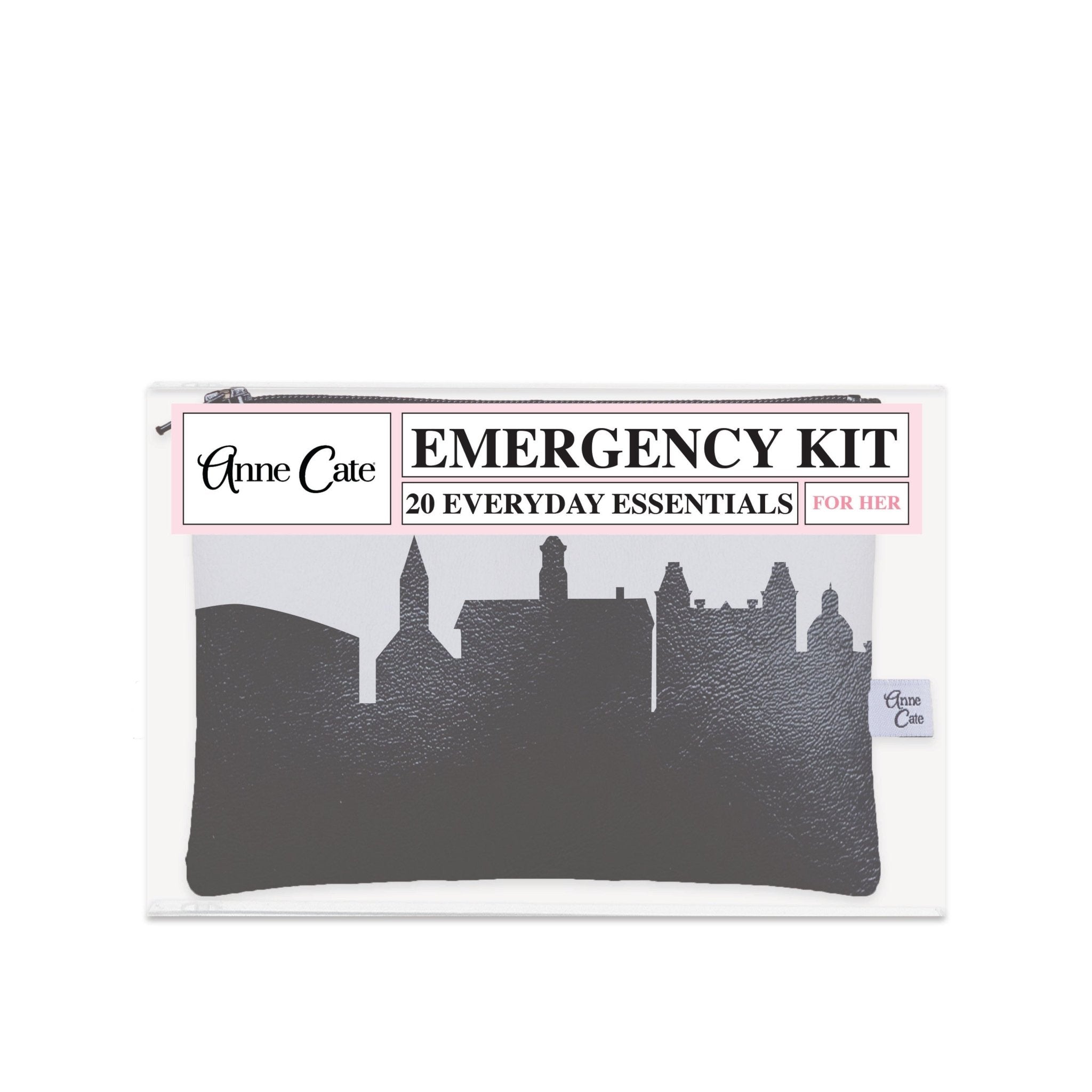 Athens OH (Ohio University) Skyline Mini Wallet Emergency Kit - For Her - Anne Cate
