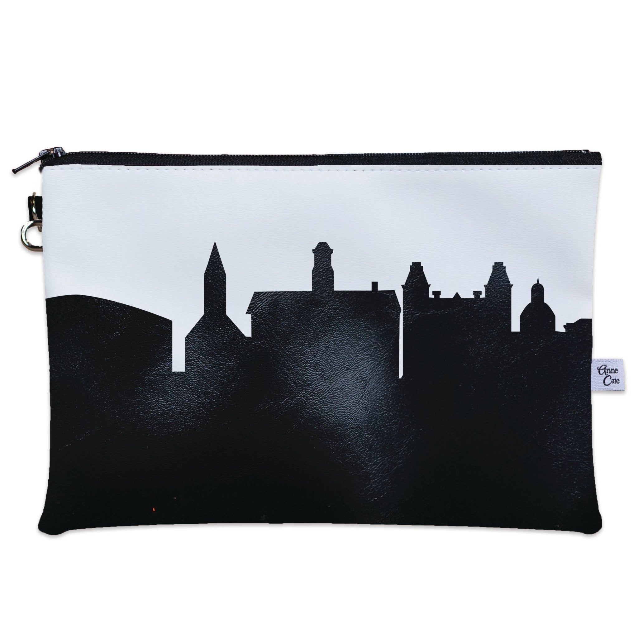 Athens OH (Ohio University) Skyline Wristlet Clutch Purse - Anne Cate