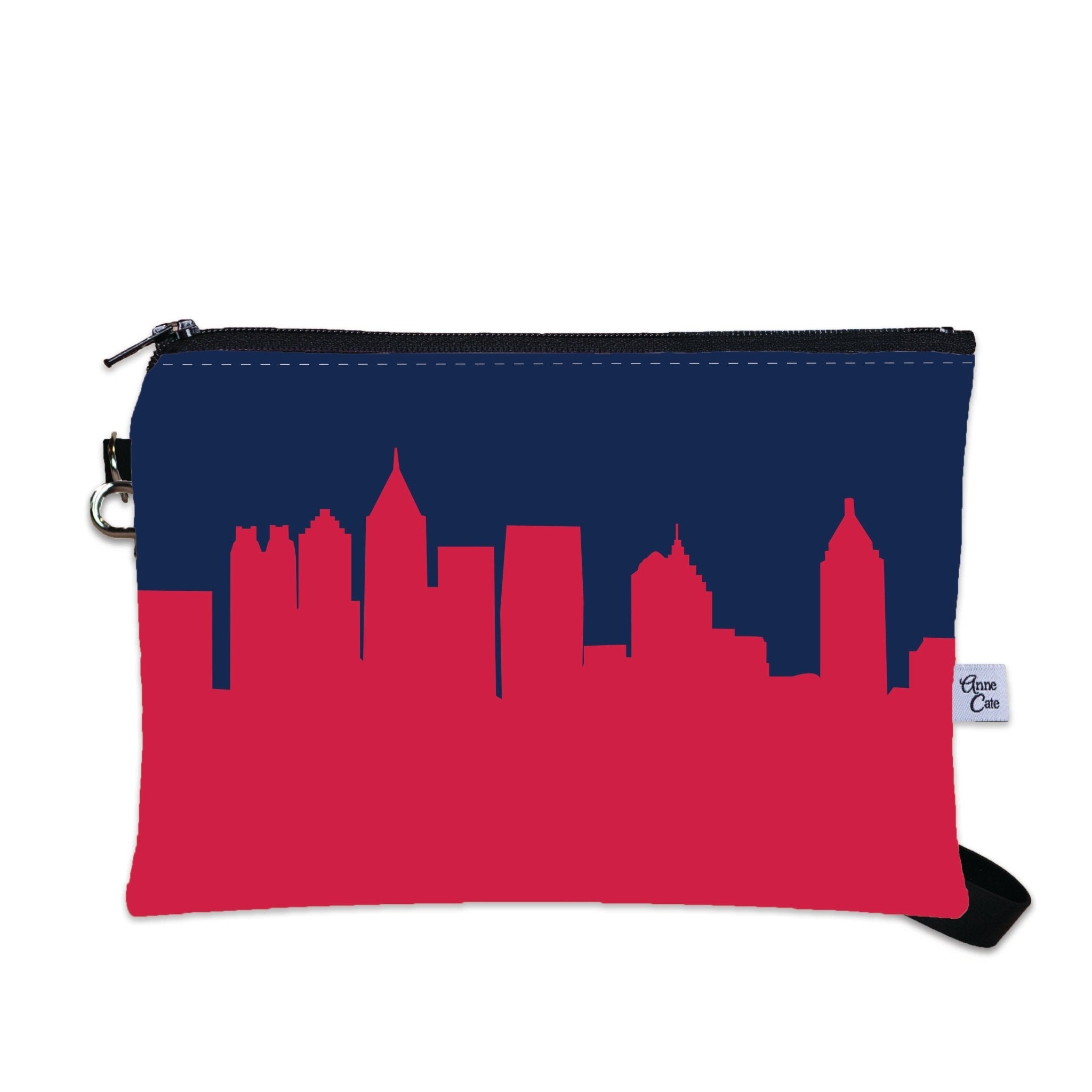 Atlanta Braves Baseball Ballpark Skyline Game Day Wristlet - Anne Cate