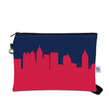 Atlanta Braves Baseball Ballpark Skyline Game Day Wristlet