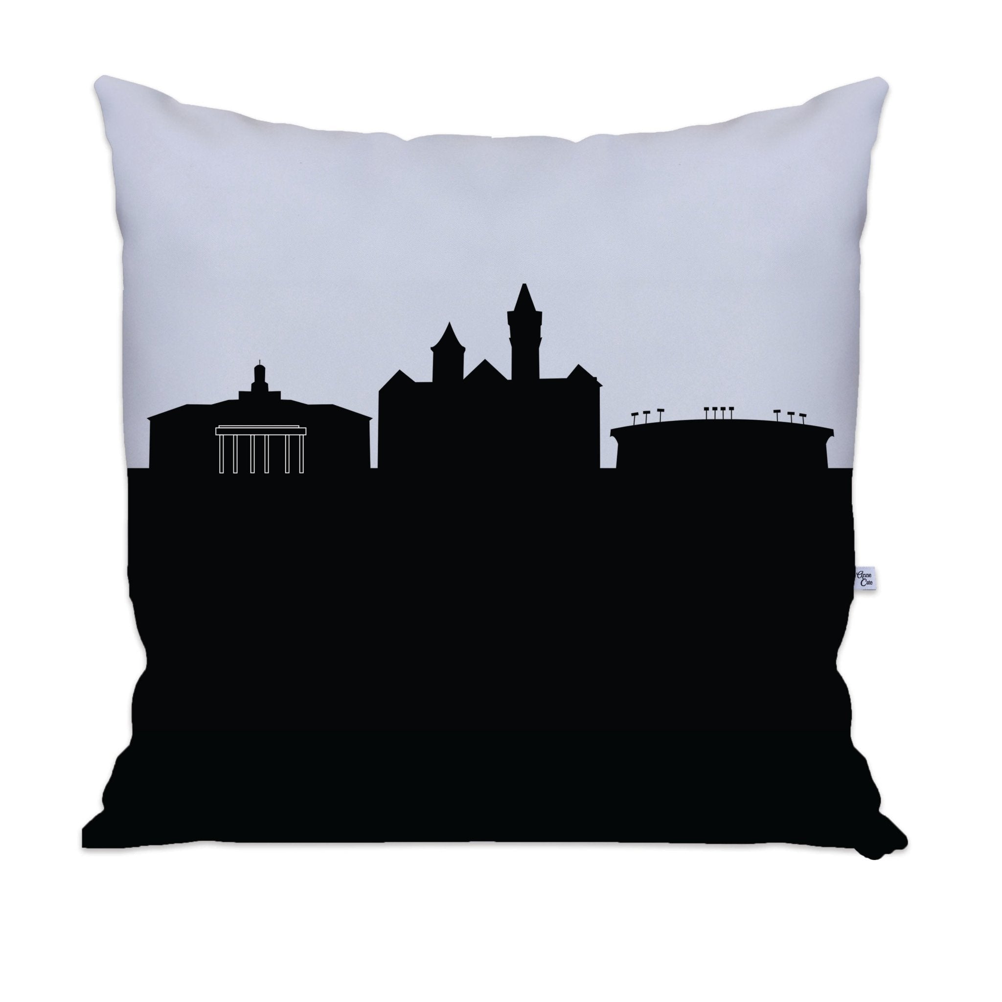 Auburn AL (Auburn University) Skyline Large Throw Pillow - Anne Cate