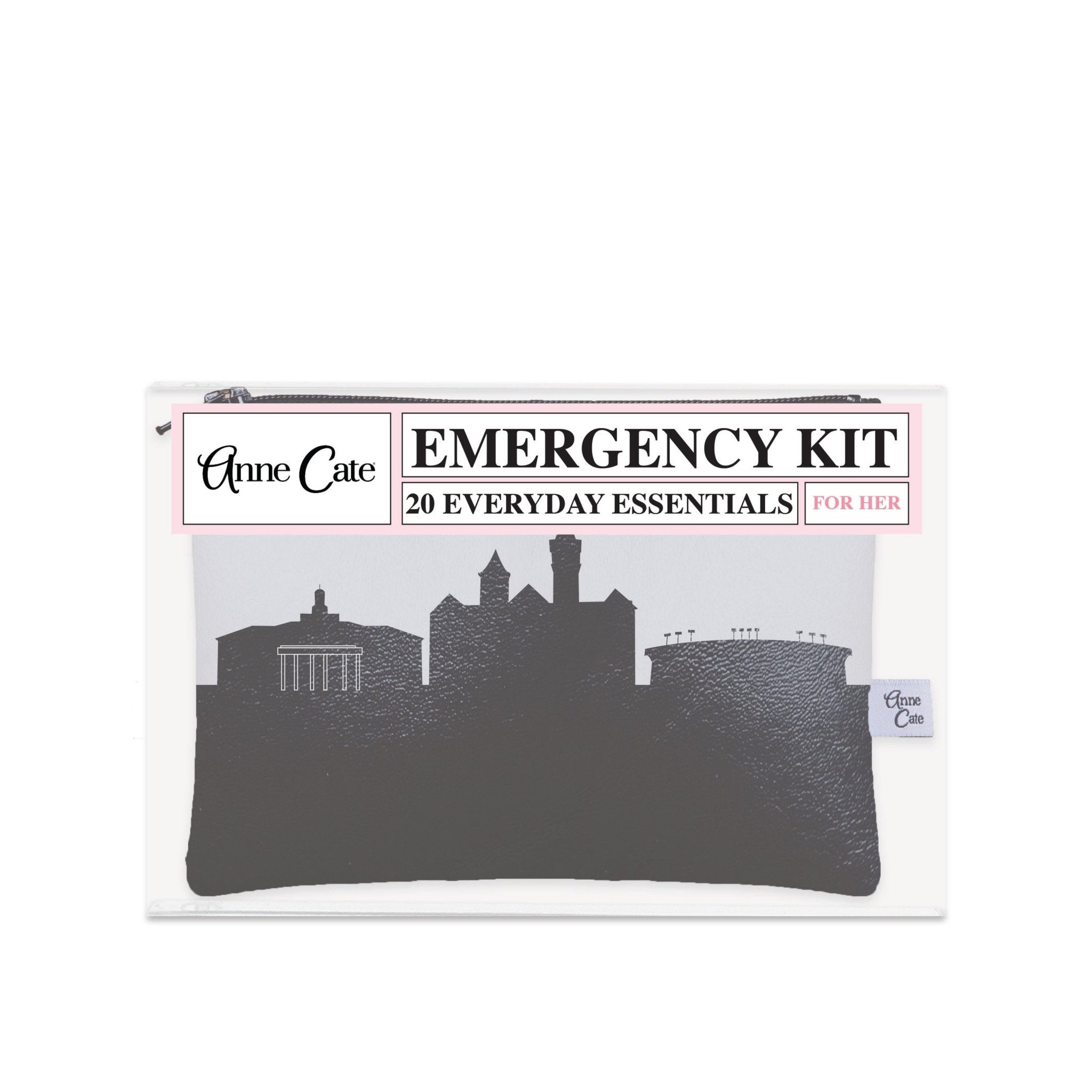 Auburn AL (Auburn University) Skyline Mini Wallet Emergency Kit - For Her - Anne Cate