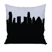 Austin TX Skyline Large Throw Pillow - Anne Cate