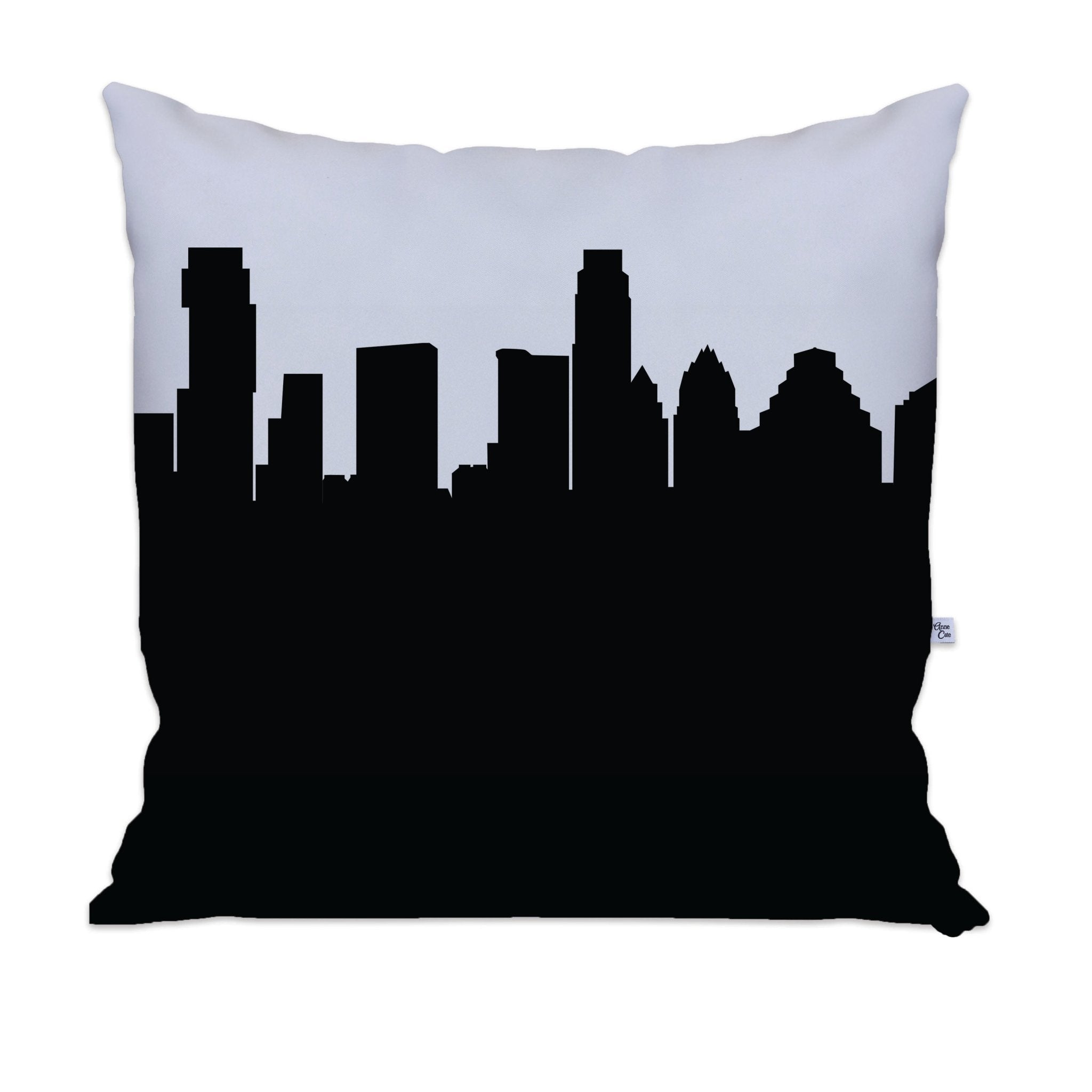 Austin TX Skyline Large Throw Pillow - Anne Cate