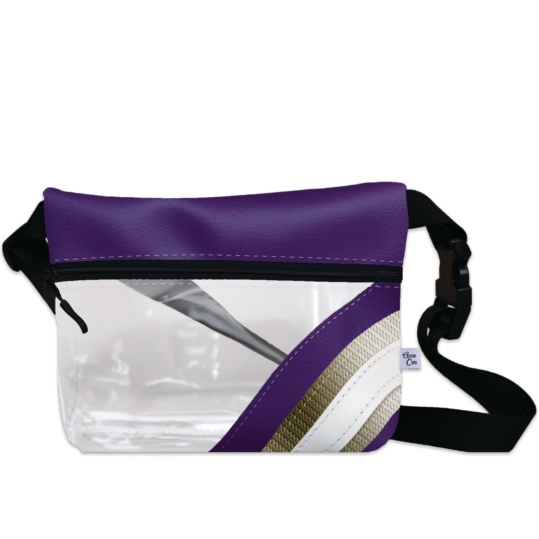 Baltimore Ravens Football Stadium Clear Stripe Game Day Fanny Pack - Anne Cate