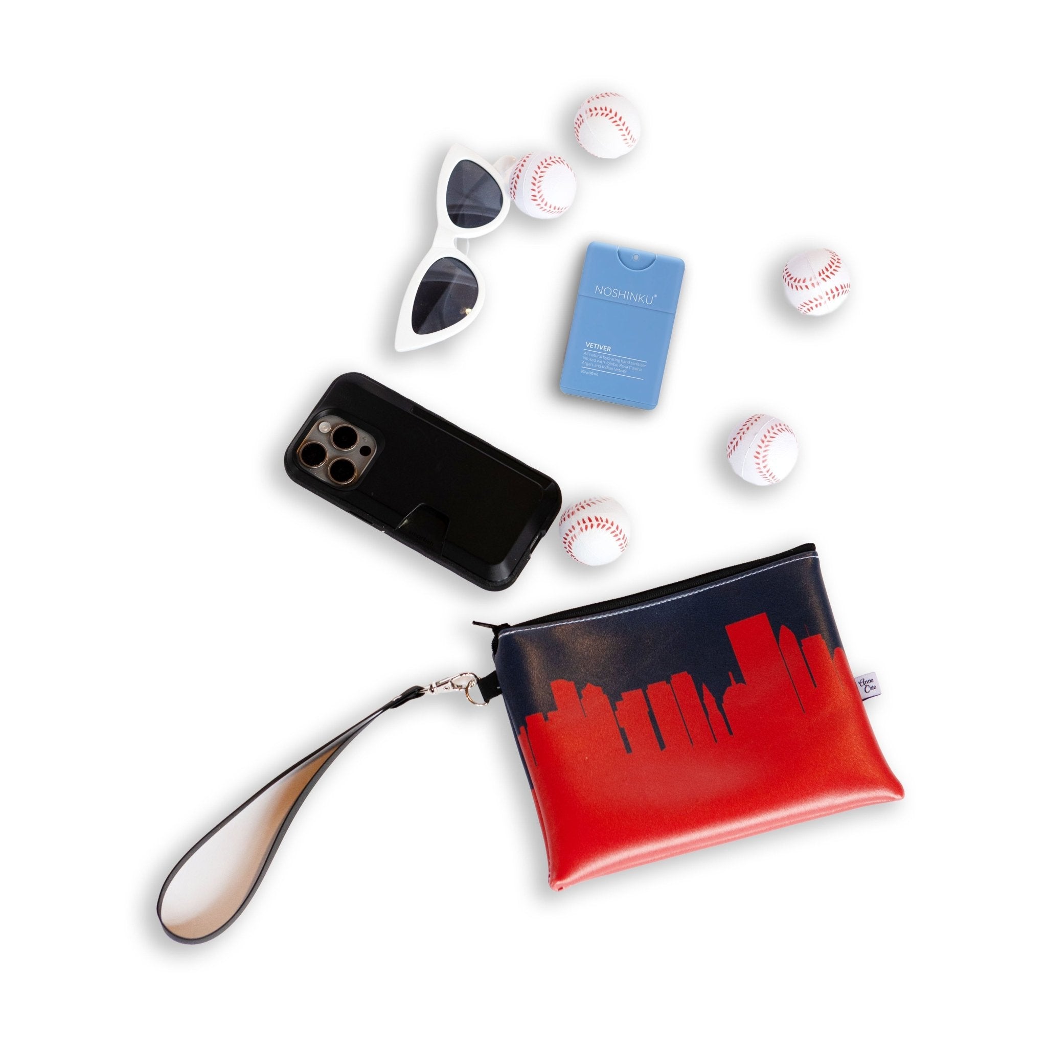 Baseball Ballpark Skyline Game Day Wristlet - Anne Cate