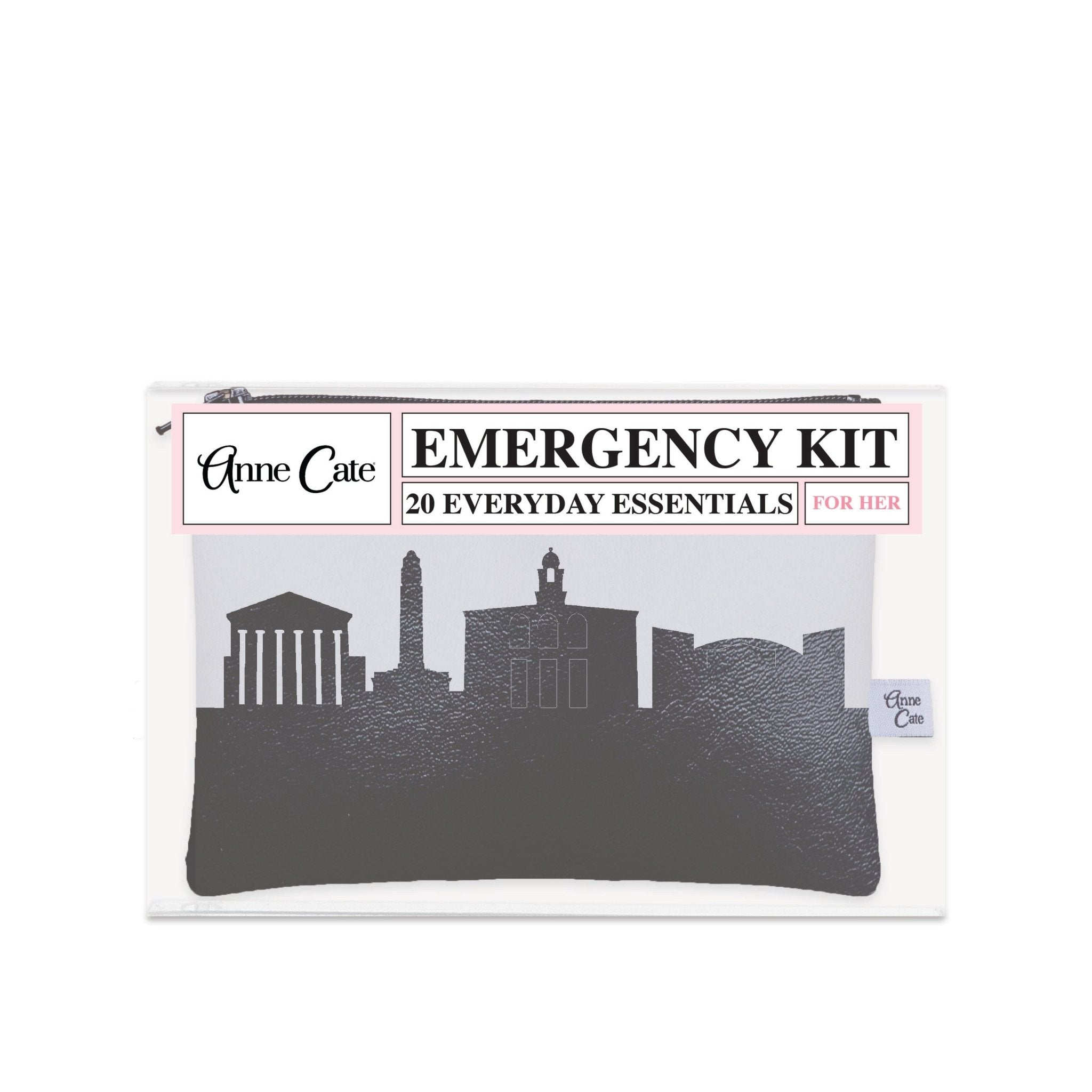 Baton Rouge LA (Louisiana State University) Skyline Mini Wallet Emergency Kit - For Her - Anne Cate