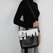 Baton Rouge LA (Louisiana State University) Skyline Shoulder Bag Crossbody - Anne Cate
