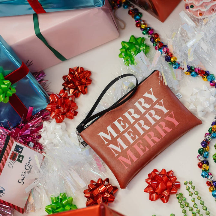 Merry Merry Merry Wristlet Clutch