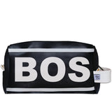 BOS (Boston) City Abbreviation Travel Dopp Kit Toiletry Bag