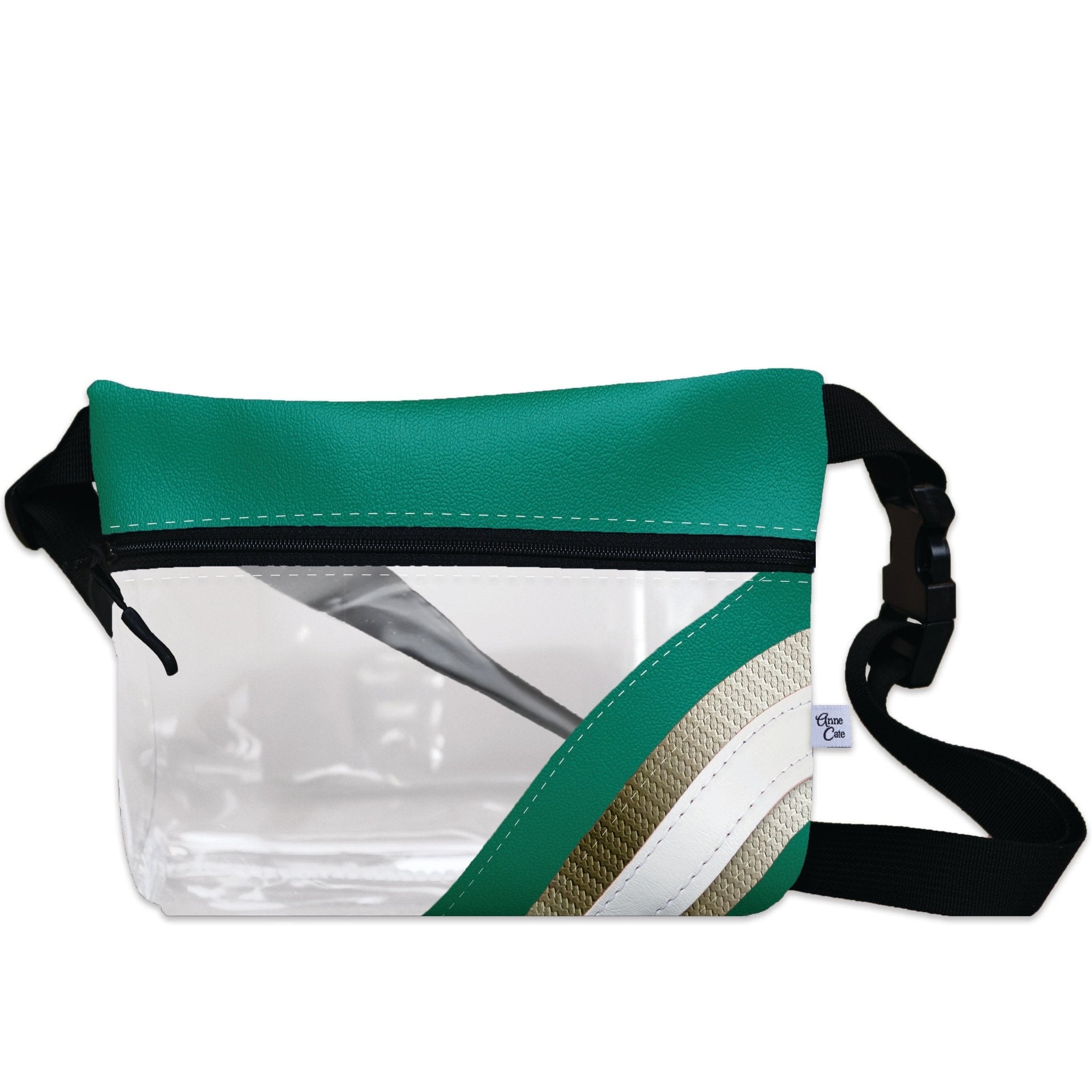 Boston Celtics Basketball Arena Clear Stripe Game Day Fanny Pack - Anne Cate