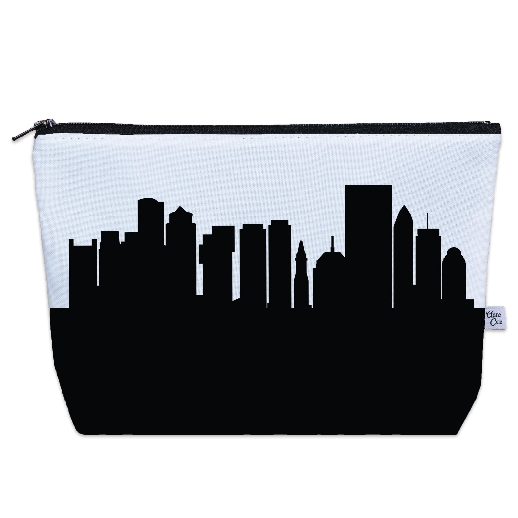 Boston MA Skyline Cosmetic Makeup Bag - Anne Cate