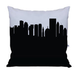 Boston MA Skyline Large Throw Pillow