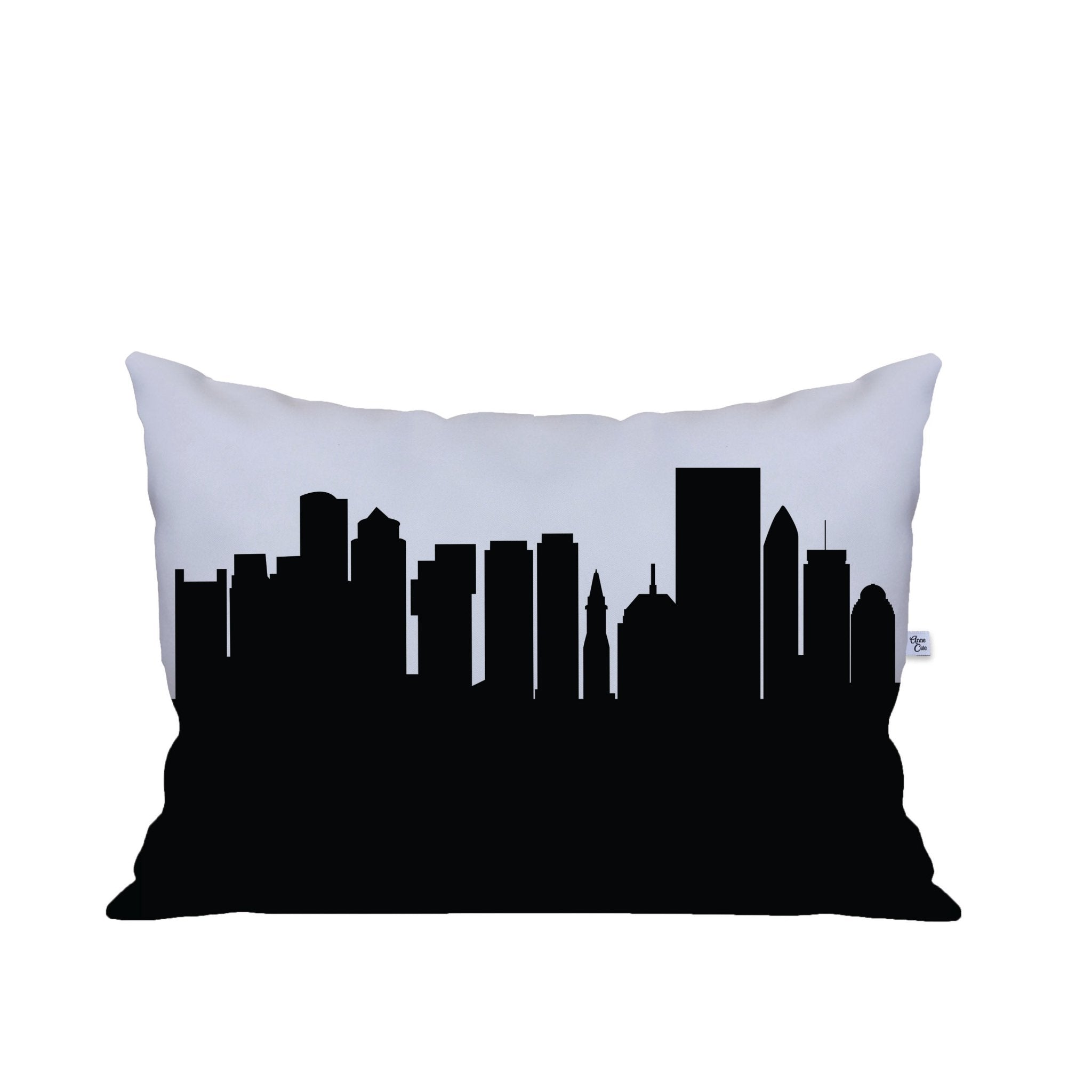 Boston MA Skyline Lumbar Pillow - Anne Cate