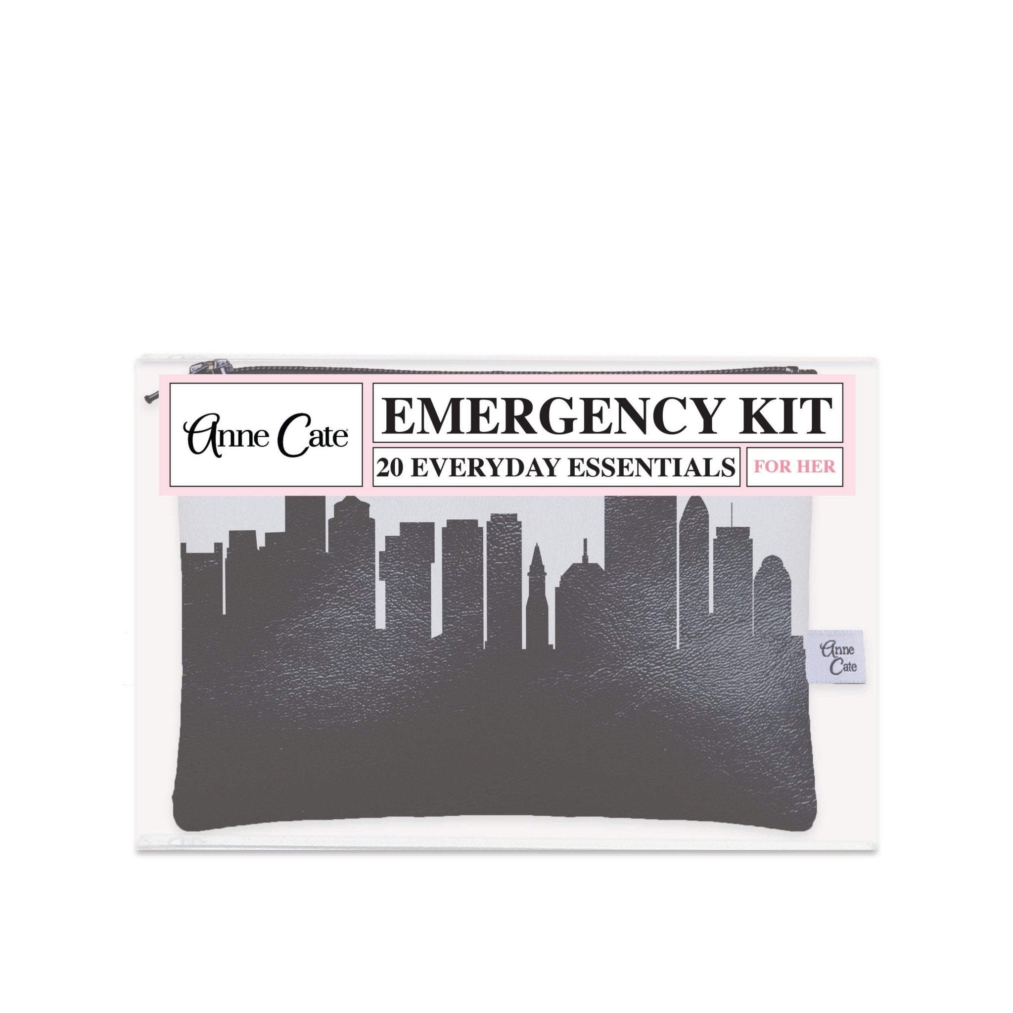 Boston MA Skyline Mini Wallet Emergency Kit - For Her - Anne Cate