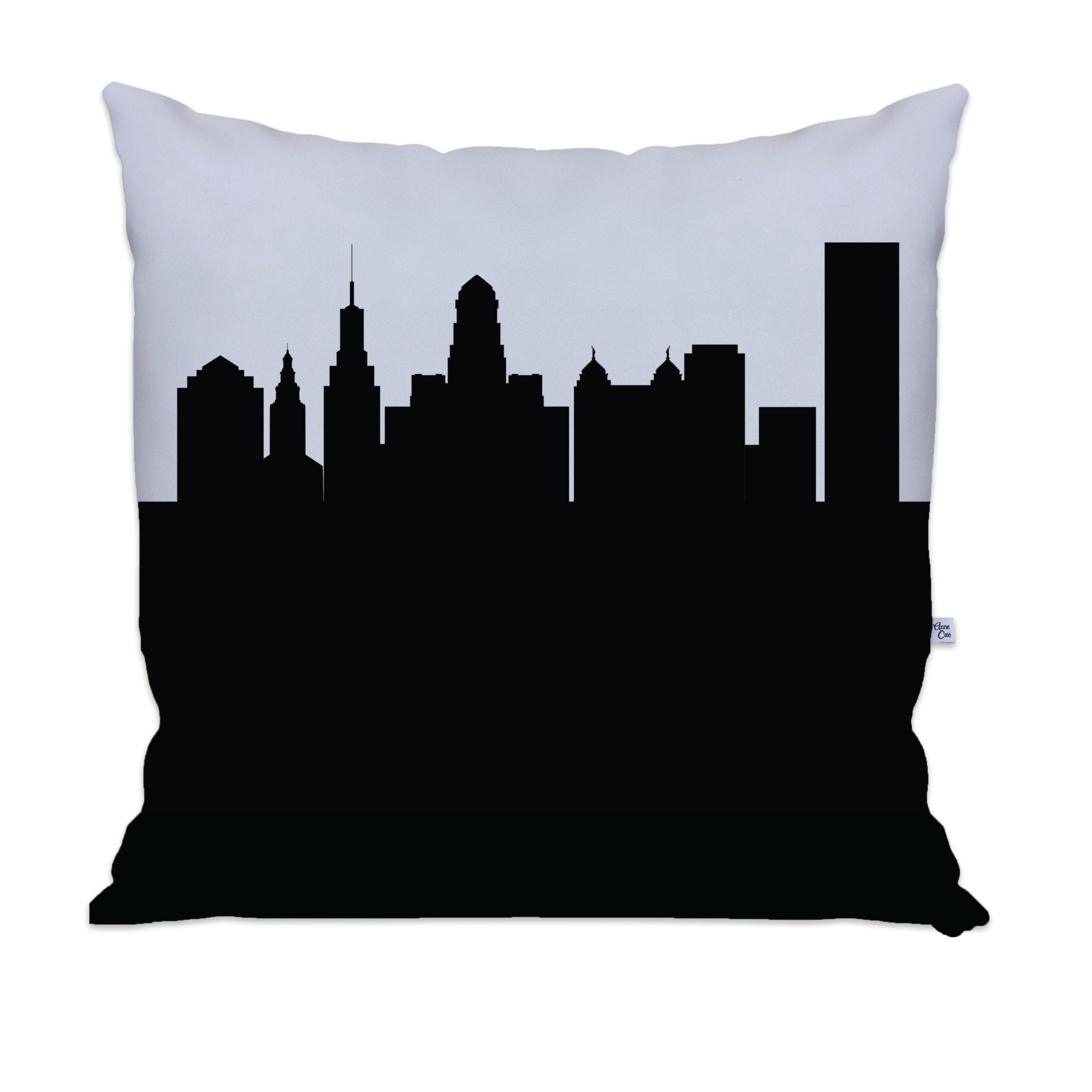 Buffalo NY Skyline Large Throw Pillow - Anne Cate