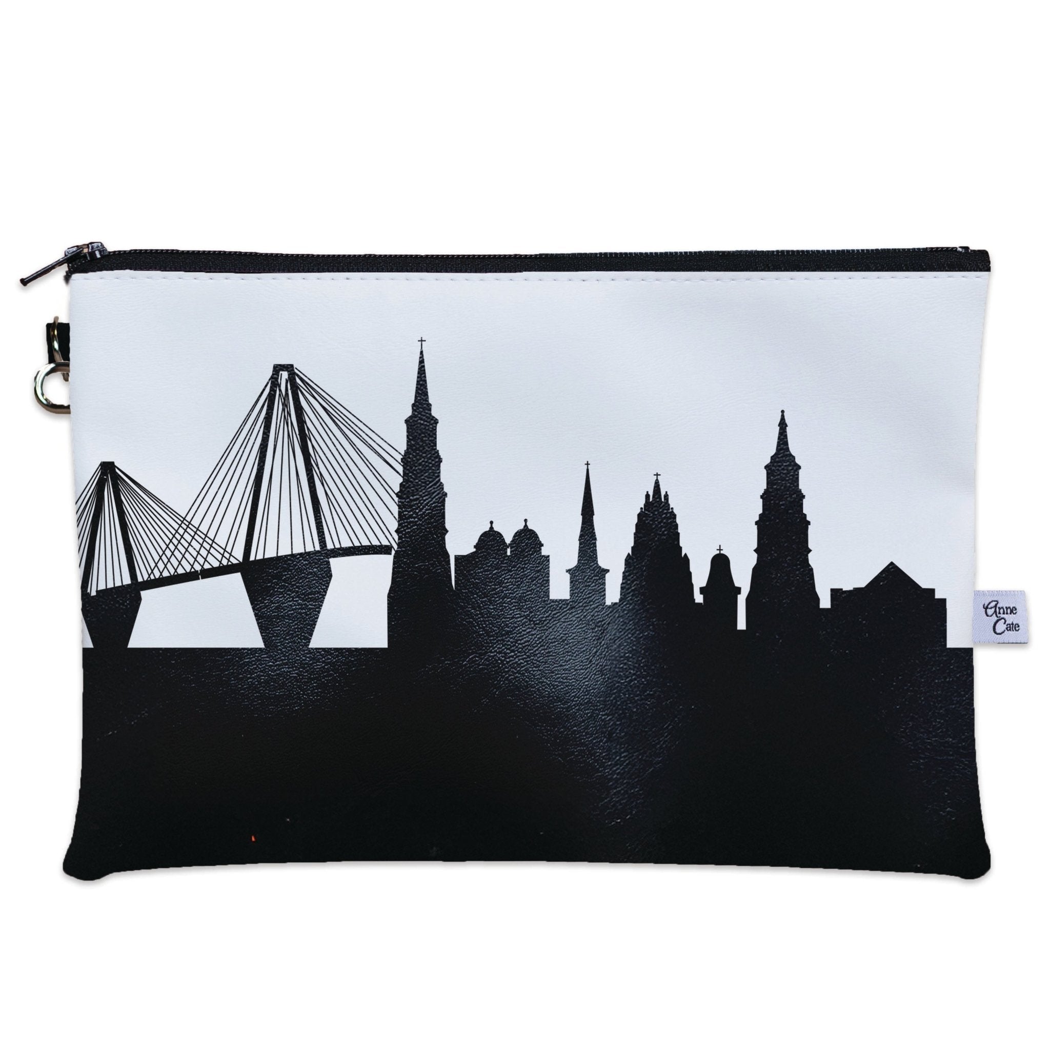 Charleston SC Skyline Wristlet Clutch Purse - Anne Cate