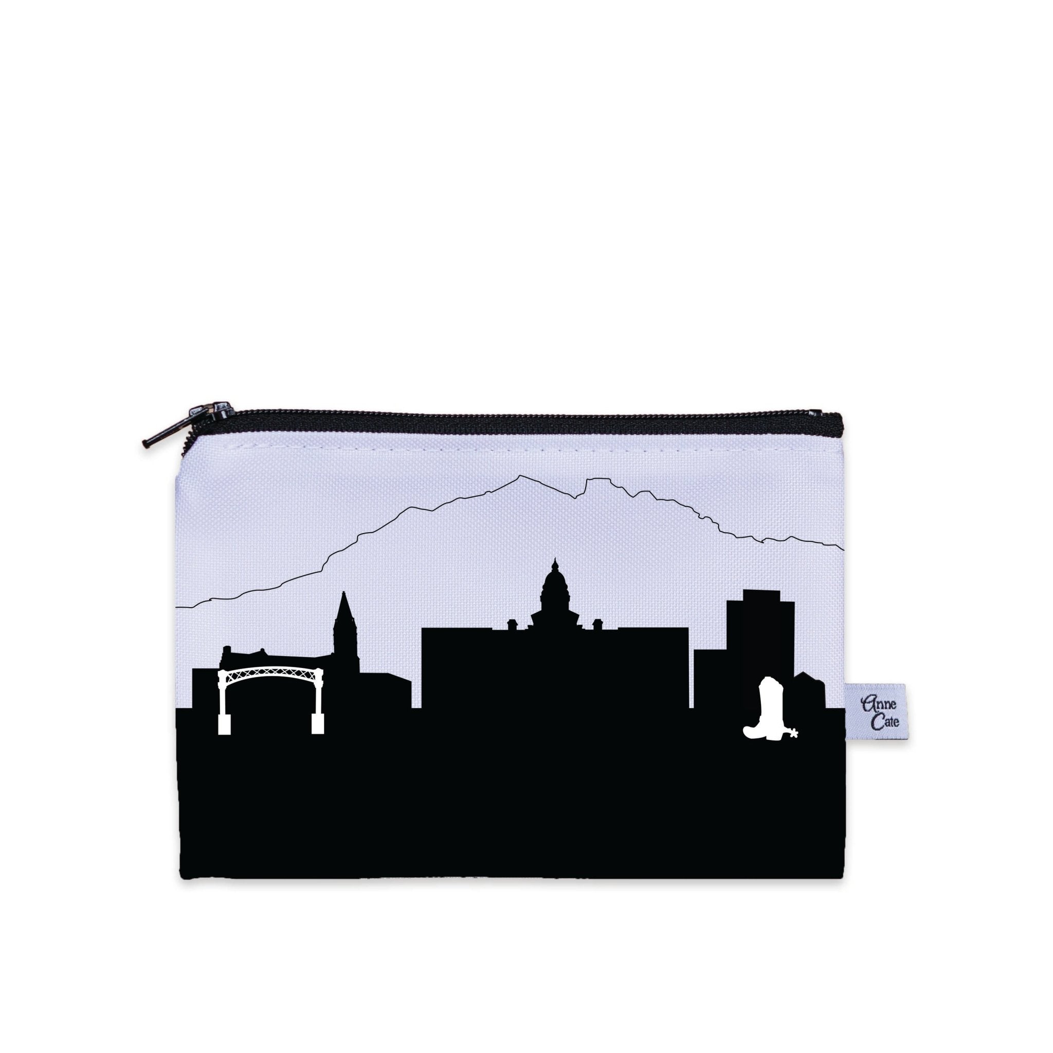 Cheyenne WY Skyline Canvas Mini Purse - Anne Cate