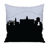 Cheyenne WY Skyline Large Throw Pillow